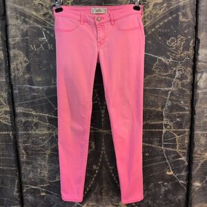 NWOT Hollister 7R Hot Pink Skinny Jeans Y2K Preppy Low Rise